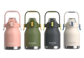 Shotay Çelik Termos Matara Phone Holder 1000Ml Siyah - 10