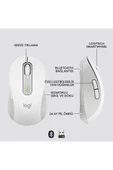 Logitech Signature M650 Küçük ve Orta Boy Sağ El Için Sessiz Kablosuz Mouse - Beyaz - 6