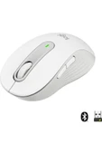 Logitech Signature M650 Küçük ve Orta Boy Sağ El Için Sessiz Kablosuz Mouse - Beyaz - 1