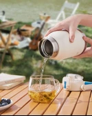 Shotay Çelik Termos Matara Phone Holder 1000Ml Siyah - 7