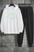 Unisex Green Angel Baskılı Eşofman Takımı - 1