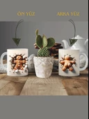 DeepCraft Eğlenceli Kurabiye Kupa Yılbaşı,Sevgililer Günü, Hediyelik Kupa 300ML - 4