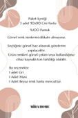 3 lü Renkli El Yüz Havlu Seti %100 Pamuklu Natural Harmony - 11
