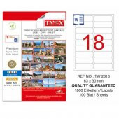 Tanex Laser Etiket 100 YP 83x30 Laser-Copy-Inkjet TW-2318 - 2