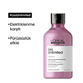 Loreal Serie Expert Liss Unlimited Disiplin Elektriklenme Karşıtı ve Yumuşaklık Şampuanı 300ml - 4