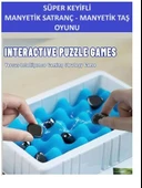 SÜPER KEYİFLİ MANYETİK SATRANÇ - MANYETİK TAŞ OYUNU - HARİKA VAKİT GEÇİRMEK İÇİN - 4