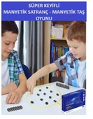SÜPER KEYİFLİ MANYETİK SATRANÇ - MANYETİK TAŞ OYUNU - HARİKA VAKİT GEÇİRMEK İÇİN - 6