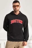 Unisex Boston Baskılı Sweatshirt - 4