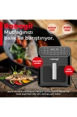 ROBOGİL Af-19d Airfryer Xxl 6,5lt Halojen Lambalı Cam Kapaklı Sıcak Hava Fritözü - 5