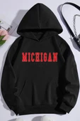 Unisex Michigan Baskılı Sweatshirt thumbnail 3