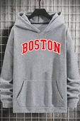 Unisex Boston Baskılı Sweatshirt - 1