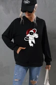 Unisex Astronot Baskılı Sweatshirt thumbnail 3