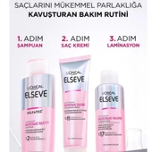 Elseve Glycolic Gloss Mükemmel Parlaklık için Pürüzsüzleştirici Saç Kremi 150ml - 3