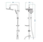 Artema Nora S Banyo Bataryası + Duxxa Bolero Tepe Duş Seti - 4