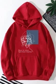 Unisex Minimal line drawing Baskılı Sweatshirt - 11