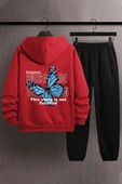 Unisex Kelebek Baskılı Eşofman Takımı - 3