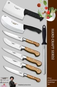 Hand Craft Pro Serisi Mutfak Bıçak Seti 8 Parça Et Ekmek Sebze Salata Börek Bıçağı (MFP-336) - 1