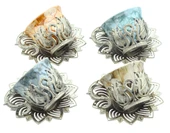 Busem Ahsen Tiryaki Desenli Mix Türk Kahve Seti 12 Parça Gümüş Renkli 4 Kişilik - 2