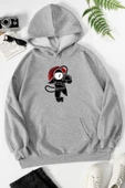 Unisex Astronot Baskılı Sweatshirt thumbnail 7