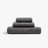 Eliza 3'lü Havlu Seti Antrasit thumbnail 1