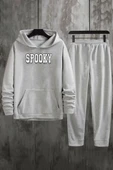 Unisex Spooky Baskılı Eşofman Takımı - 2