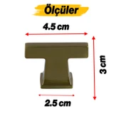 Gediz Antik Sarı Kulp Düğme Tek Vidalı Çekmece Kulbu Metal Kulplar Mutfak Mobilya Dolabı Dolap Kulp thumbnail 2