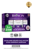 Bioxcin Siyah Sarımsak Şampuanı 3 al 2 Öde 3x300 Ml - Yıpranmış Seyrek Dökülen Saçlar - 1