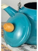 Alev Vintage Ahşap Saplı Emaye Demlik Kettle 2,5Lt - 4