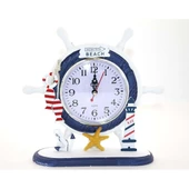 Ahşap Marin Dümenli Saat - 1