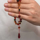 Sıkma Kehribar Tesbih - 4