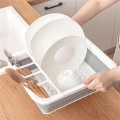 BUFFER® Lavabo Üstü Katlanır Bulaşık Kurutmalık Kaşık Bölmeli Kurutma Standı Aparatı Altlığı - 3