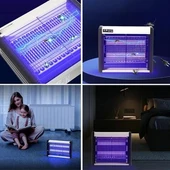 BUFFER® Masaüstü veya Duvara Asılabilen 4W Sessiz Sinek Öldürücü UV Mor Işıklı Makina - 4