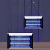 BUFFER® Masaüstü veya Duvara Asılabilen 6W Sessiz Sinek Öldürücü UV Mor Işıklı Makina - 1