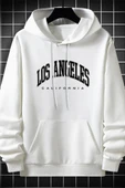 Unisex Los Angles  Baskılı Sweatshirt thumbnail 8