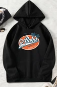 Unisex Aloha Baskılı Sweatshirt thumbnail 4