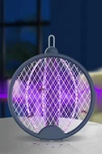 BUFFER® Asılabilen ve Masaüstü Olabilen 2W Sinek Öldürücü Mor Işıklı Raket - 10
