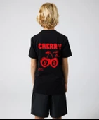 Çocuk Cherry Baskılı Pamuklu Tshirt thumbnail 5