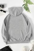 Unisex Moon Phases Baskılı Sweatshirt - 3