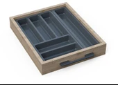 Mutfak Çekmece Içi Düzenleyici, Kaşıklık 39Cm X 48Cm Yanlar Ve Boydan 4Cm Kesilebilir, Antrasit - 2