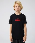 Çocuk Cherry Baskılı Pamuklu Tshirt thumbnail 6