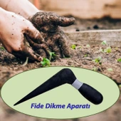4 Adet Fide Fidan Dikme Aparatı Dökme Plastik Sivriç Toprak Delme Ekim Aleti 18 cm - 4