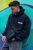 Unisex Polizei Sırt Baskılı Sweatshirt - 3