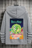 Unisex Rick and Morty Baskılı Sweatshirt thumbnail 12
