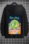 Unisex Rick and Morty Baskılı Sweatshirt thumbnail 3
