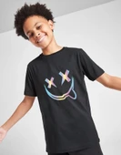 Çocuk Emoji Hologram baskılı Pamuklu Tshirt - 5