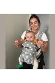 Her Yöne Kanguru Ergonomik Kanguru Bebek Kangurusu 4 Yönlü Gri - 3