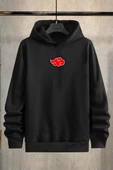 Unisex Ninja Akatsuki Sırt Baskılı Sweatshirt thumbnail 7