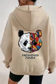 Unisex Panda Sırt Baskılı Sweatshirt thumbnail 5