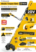 SGS5335 - 20 Volt 4 Amper Akülü Tırpan Motoru Makinesi (Kömürsüz Motor) - 2