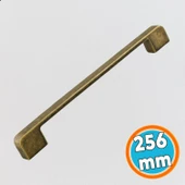 Metal Kulp 256 mm -25.6 cm Mobilya Çekmece Mutfak Dolabı Dolap Kulpları Kulbu Kulpu Antik Sarı thumbnail 1